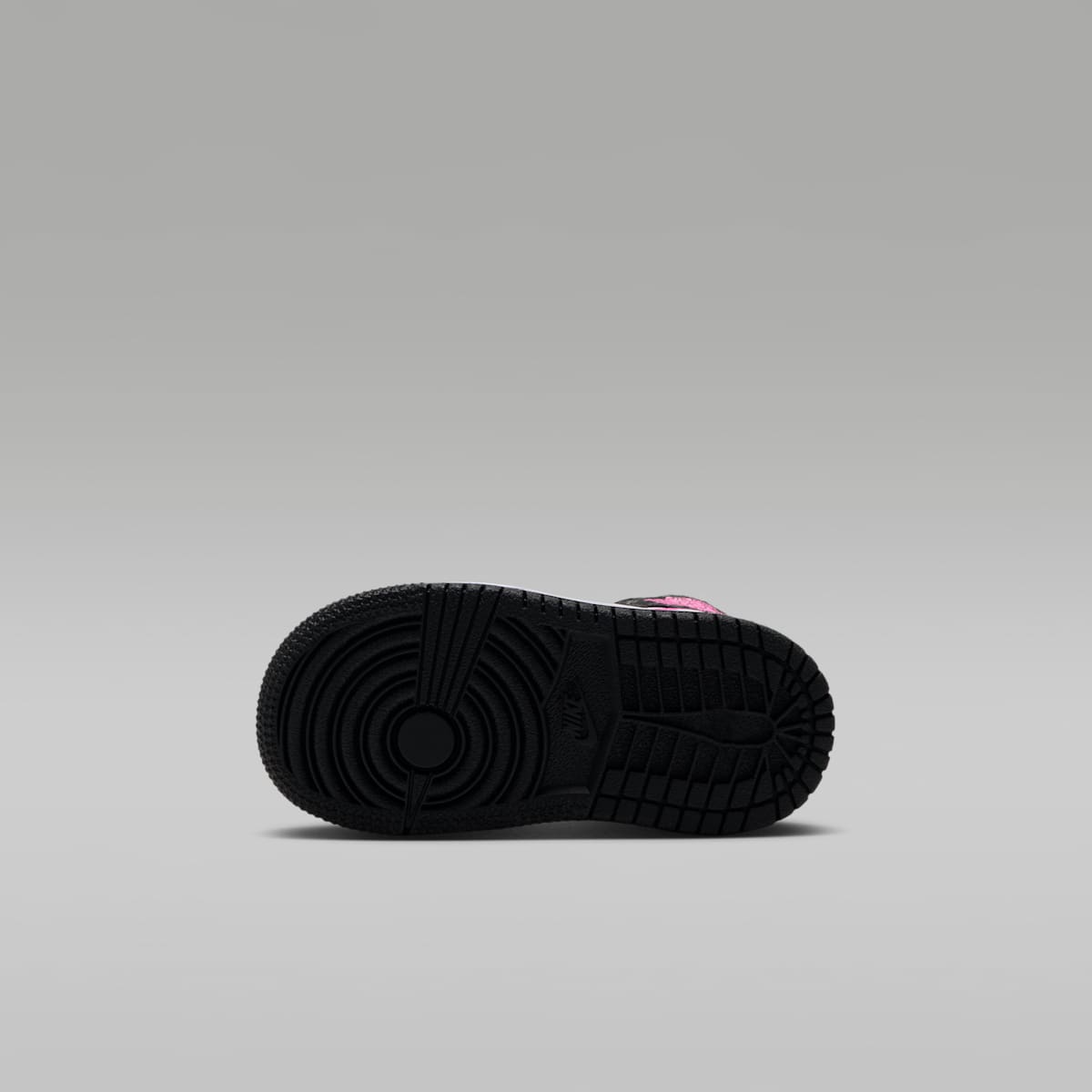 Jordan 1 Mid SE Baby/Toddler Shoes - Black/Anthracite/White/Laser Fuchsia