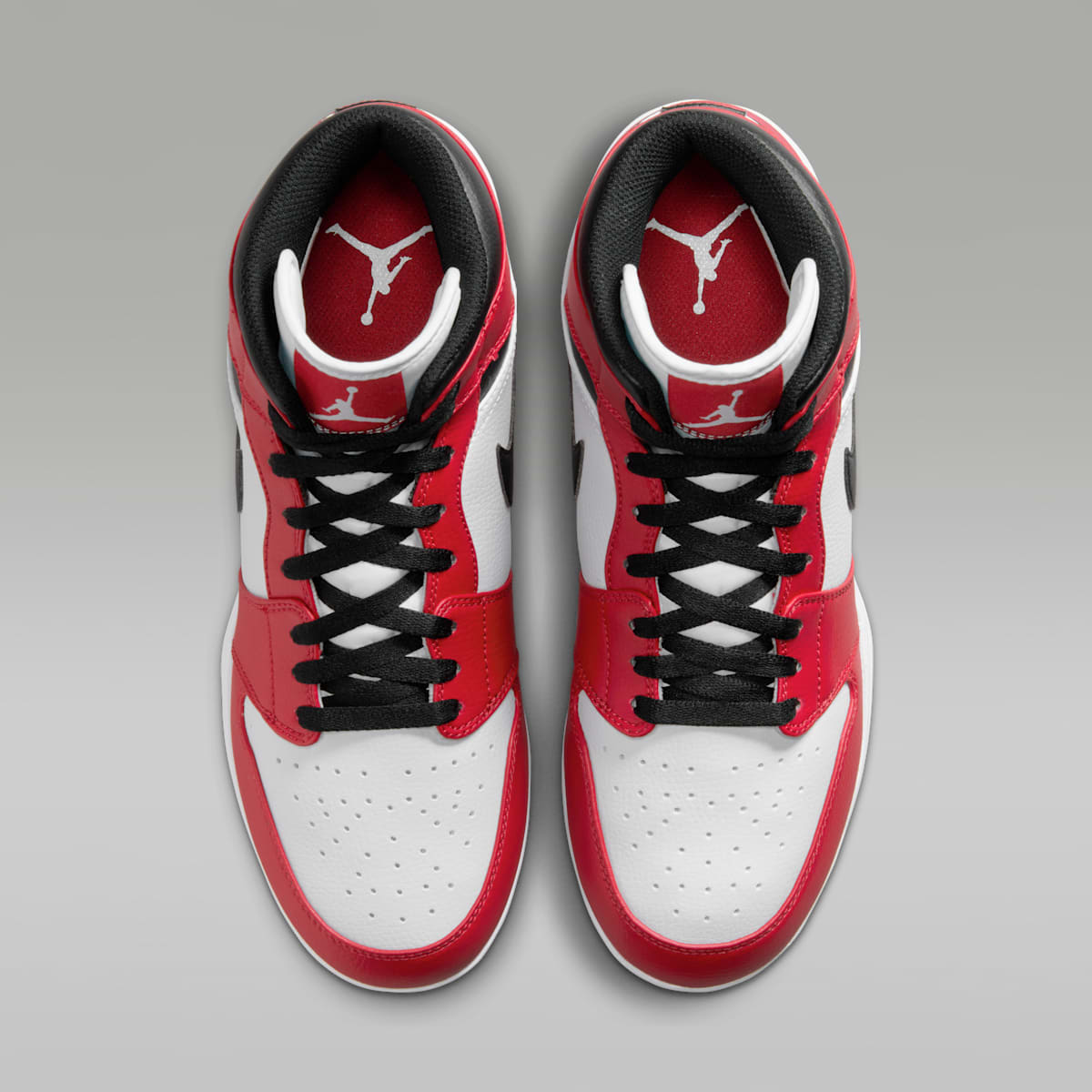 Jordan 1 Mid TD Men's Football Cleat - White/Varsity Red/Black - Image 4
