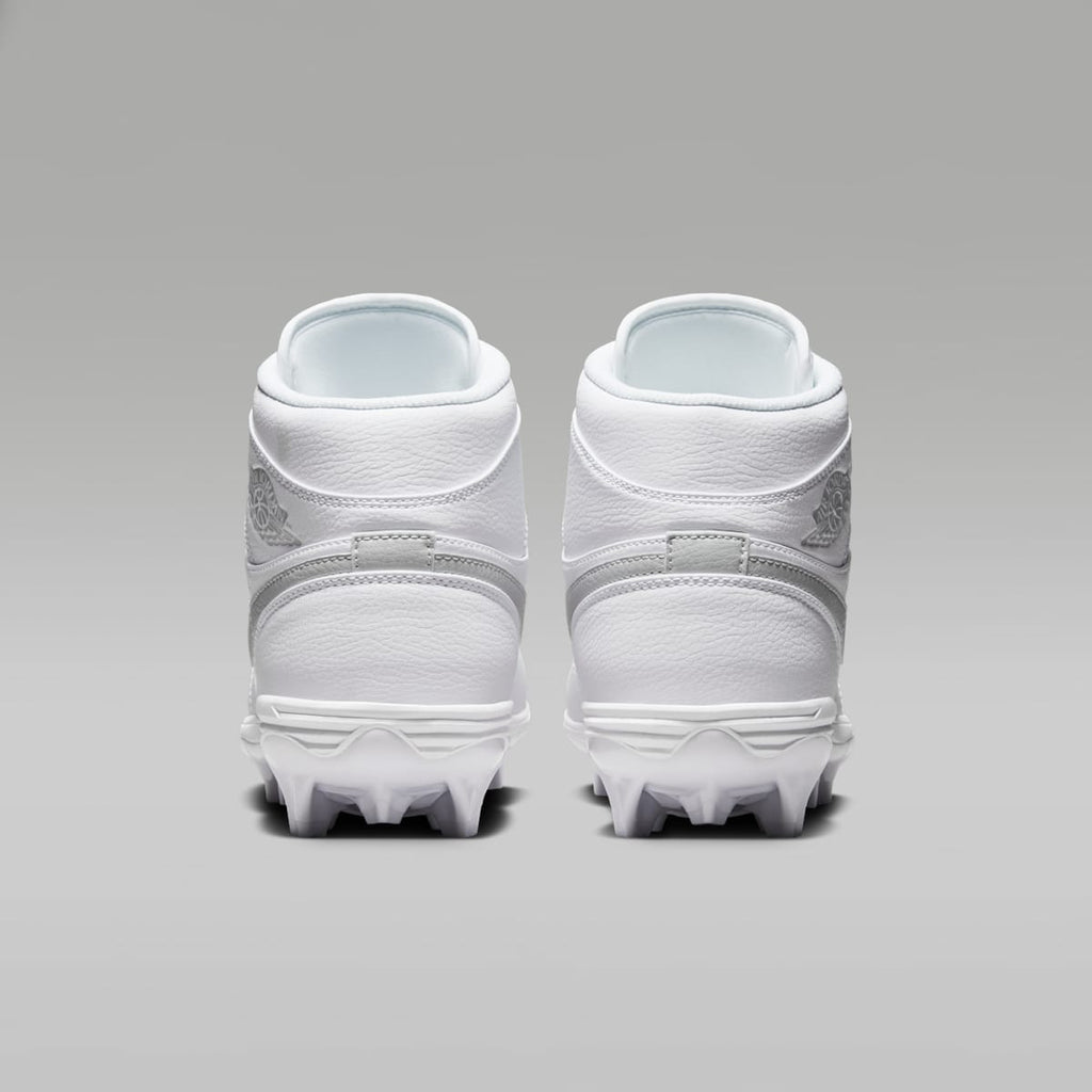 Jordan 1 Mid TD Men's Football Cleat - White/White/Grey Fog - Image 6