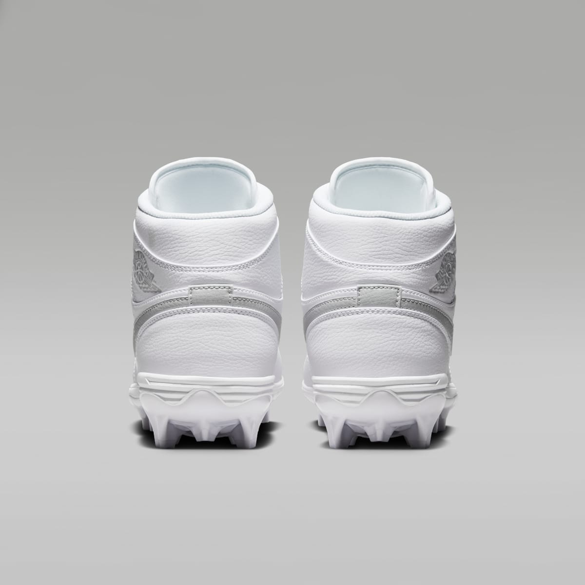 Jordan 1 Mid TD Men's Football Cleat - White/White/Grey Fog - Image 6
