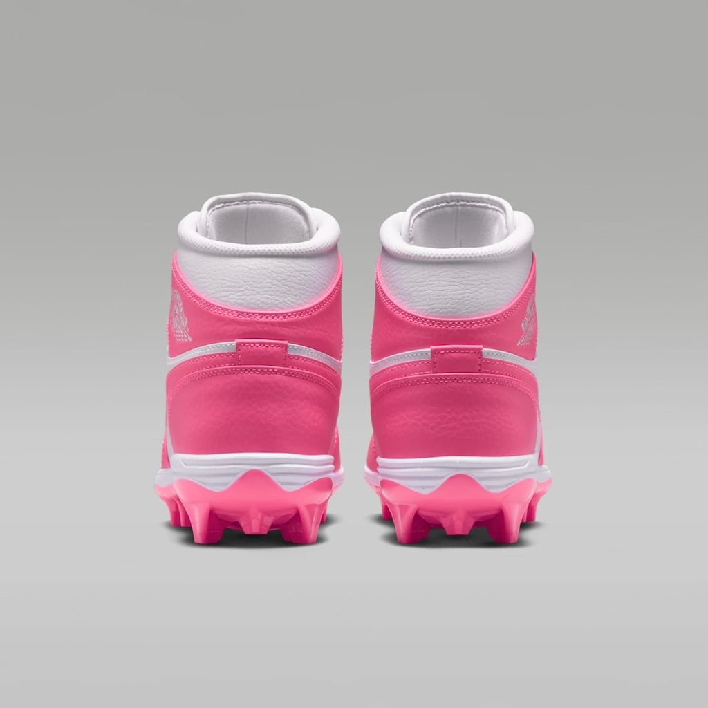 Jordan 1 Mid TD Men's Football Cleat - Digital Pink/White - Image 6