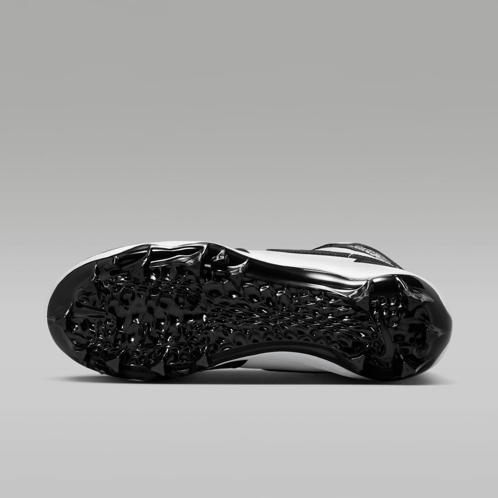 Jordan 1 Mid TD Men's Football Cleat - White/Black/Black - Image 2