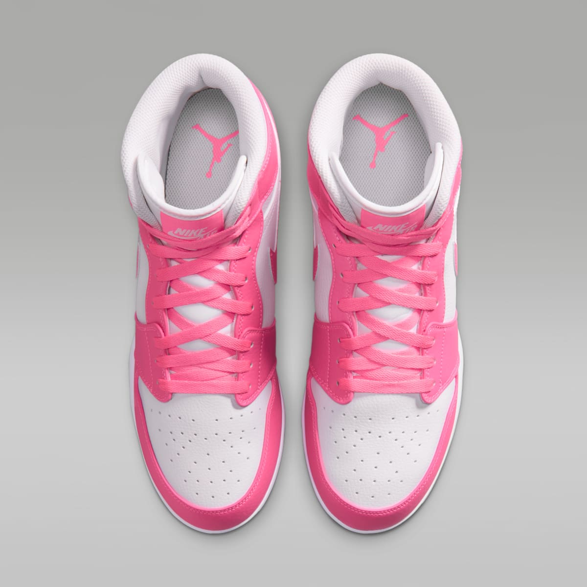 Jordan 1 Mid TD Men's Football Cleat - Digital Pink/White - Image 4