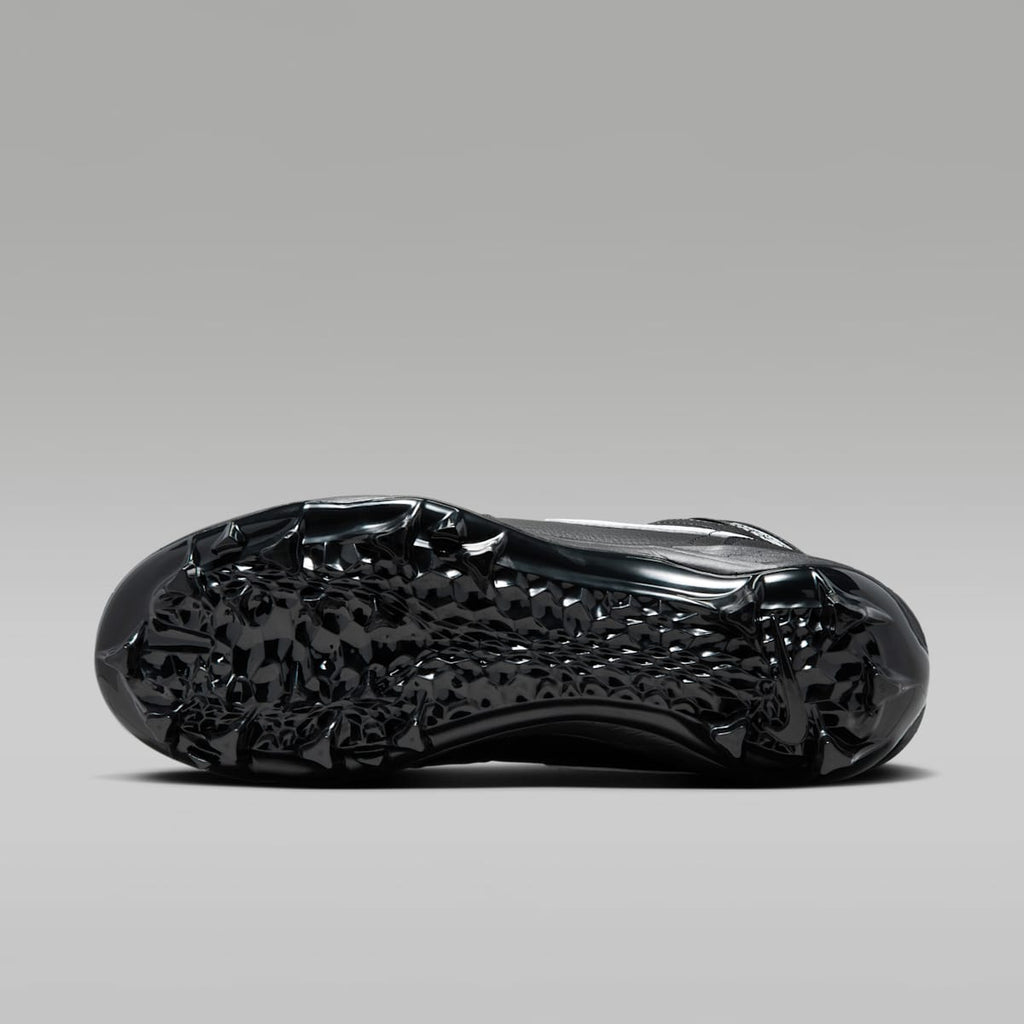 Jordan 1 Mid TD Men's Football Cleat - Black/Black/White - Image 2