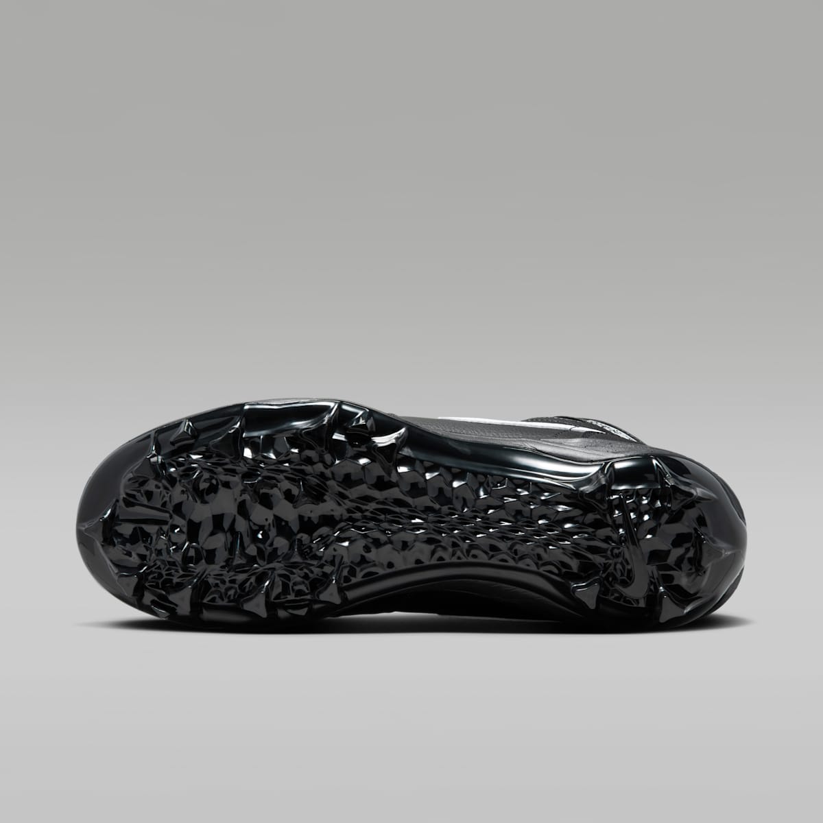 Jordan 1 Mid TD Men's Football Cleat - Black/Black/White - Image 2