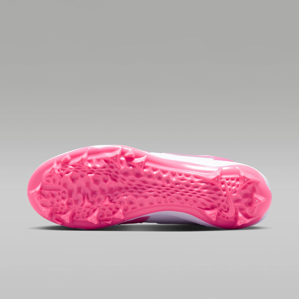 Jordan 1 Mid TD Men's Football Cleat - Digital Pink/White - Image 2