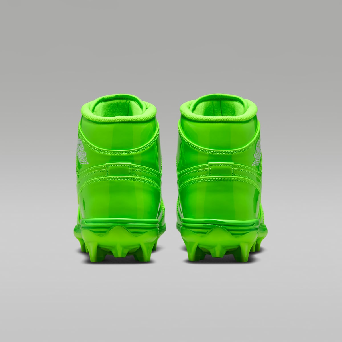 Jordan 1 Mid TD Men's Football Cleat - Electric Green/White/Electric Green - Image 6