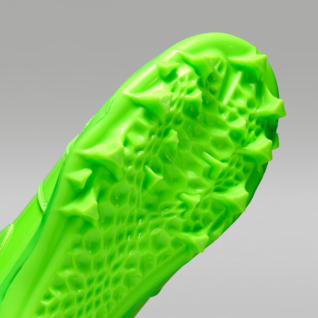 Jordan 1 Mid TD Men's Football Cleat - Electric Green/White/Electric Green - Image 7
