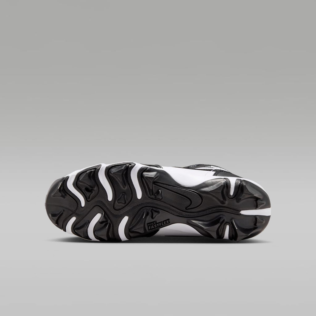 Jordan 1 Mid Little/Big Kids' Cleats - White/Black/Black