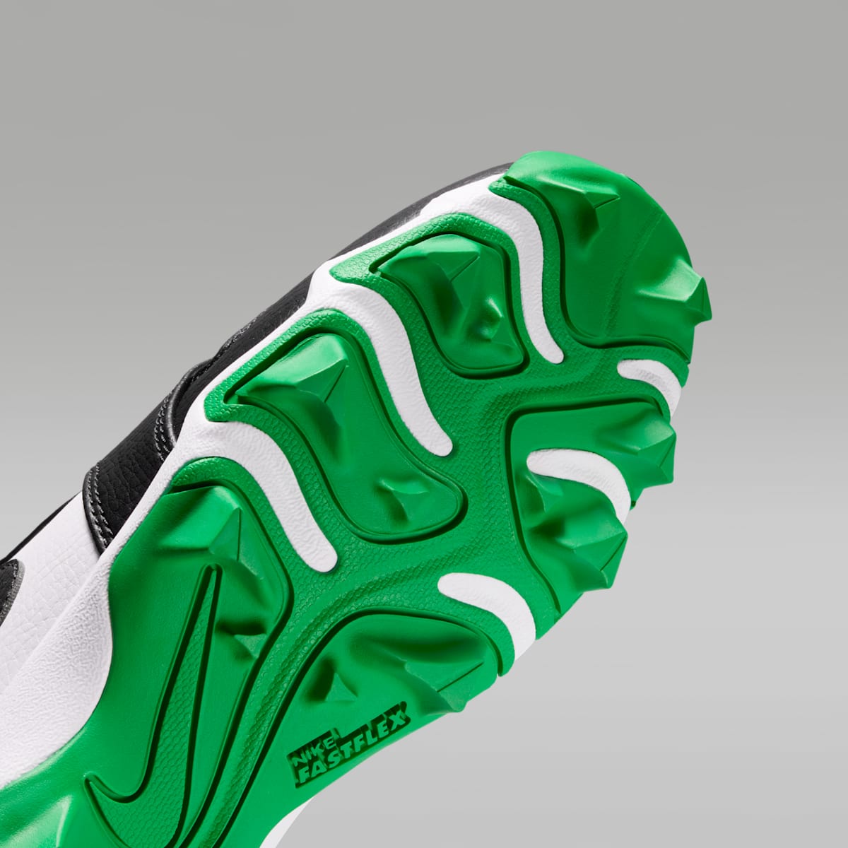 Jordan 1 Mid Little/Big Kids' Cleats - Black/Lucky Green