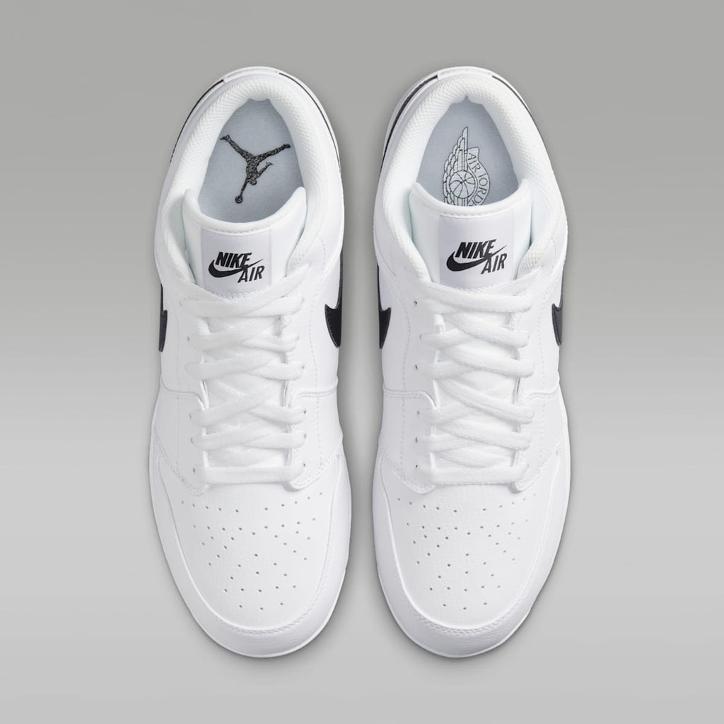 Jordan 1 Retro Low Metal Baseball Cleats - White/White/Black - Image 4