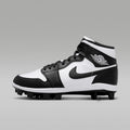 Jordan 1 Retro MCS Men's Baseball Cleats - White/Black/Black - Image 1