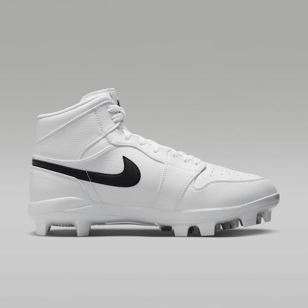 Jordan 1 Retro MCS Men's Baseball Cleats - White/Black - Image 3