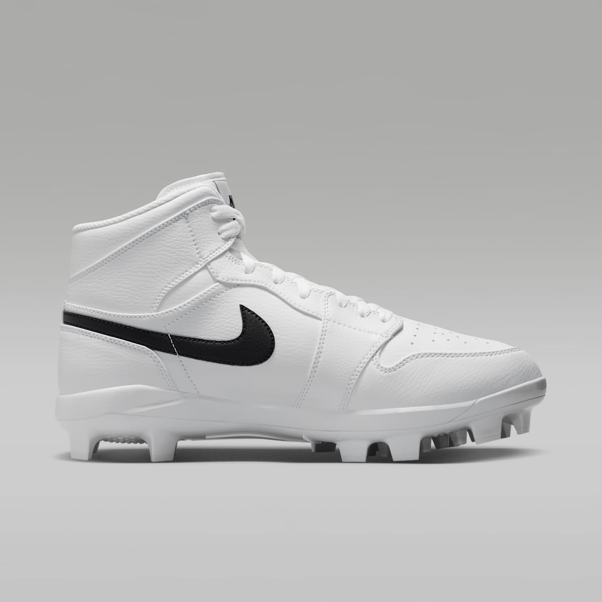 Jordan 1 Retro MCS Men's Baseball Cleats - White/Black - Image 3