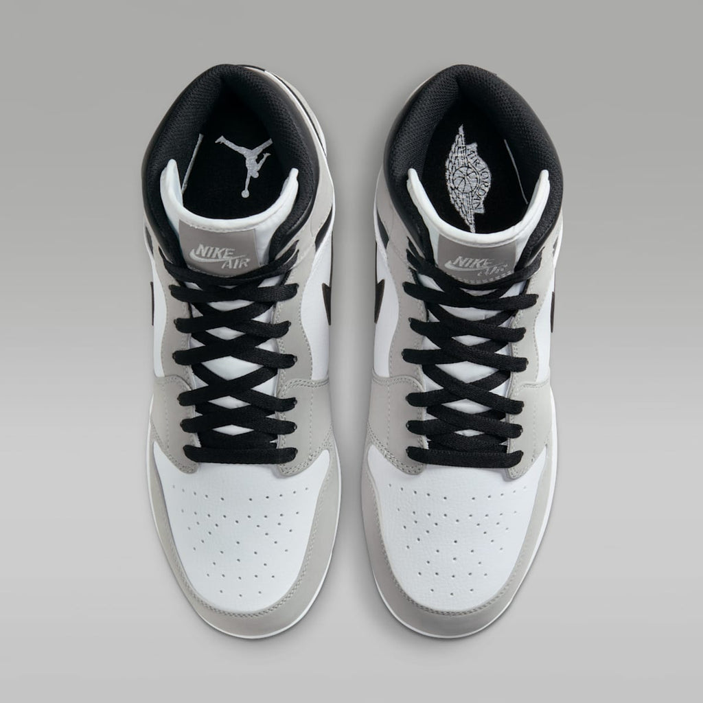 Jordan 1 Retro MCS Men's Baseball Cleats - Light Smoke Grey/White/Black - Image 4