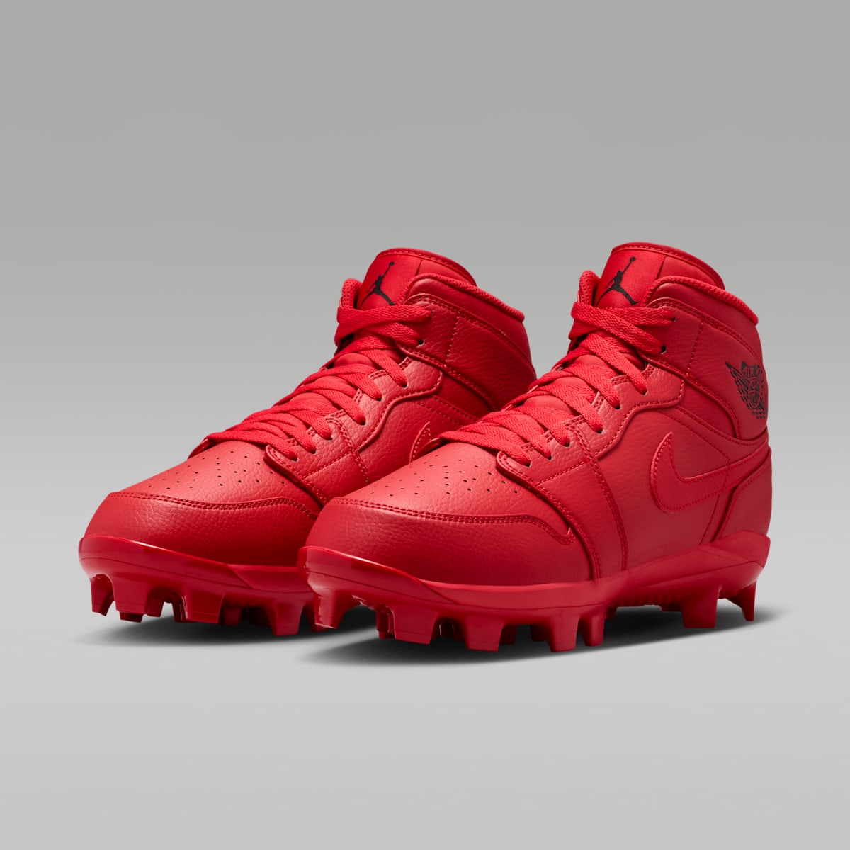 Jordan 1 Retro MCS Men's Baseball Cleats - University Red/Black - Image 5