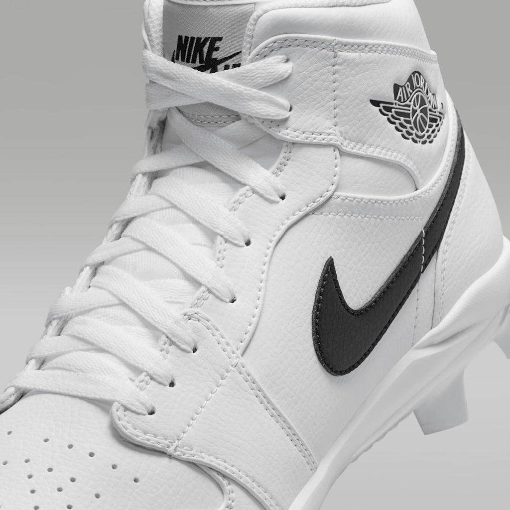 Jordan 1 Retro MCS Men's Baseball Cleats - White/Black - Image 8