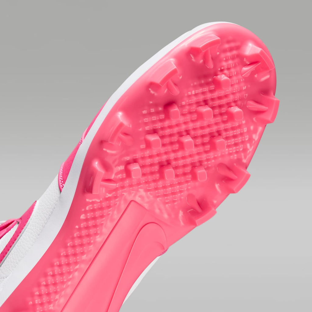 Jordan 1 Retro MCS Men's Baseball Cleats - White/Sunset Pulse/Digital Pink - Image 7