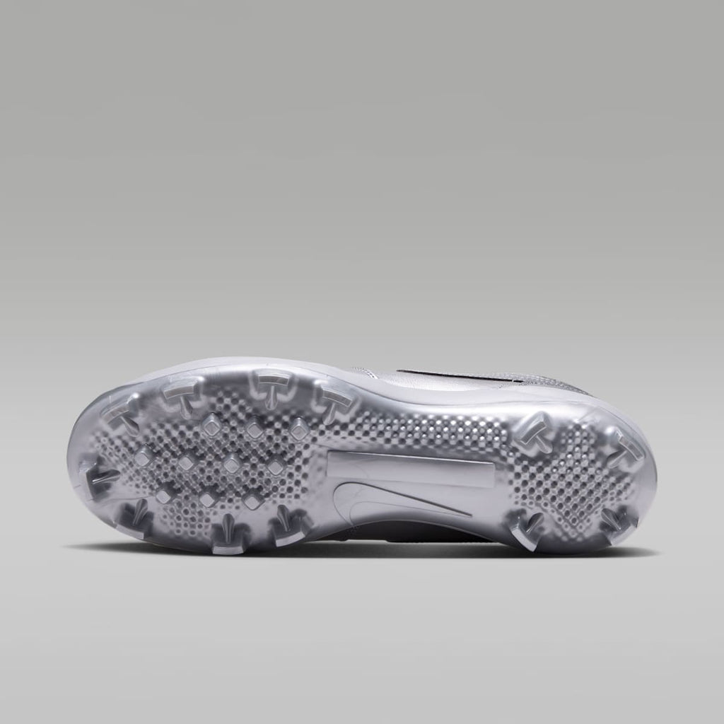 Jordan 1 Retro MCS Men's Baseball Cleats - Metallic Silver/Black - Image 2