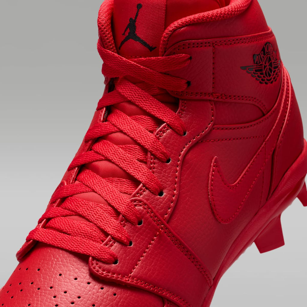 Jordan 1 Retro MCS Men's Baseball Cleats - University Red/Black - Image 8