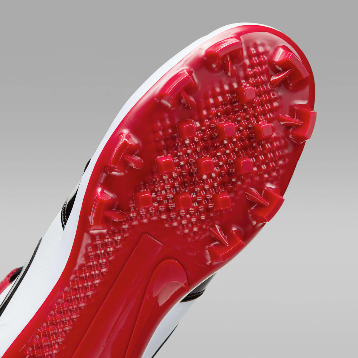 Jordan 1 Retro MCS Men's Baseball Cleats - Gym Red/White/Black - Image 7