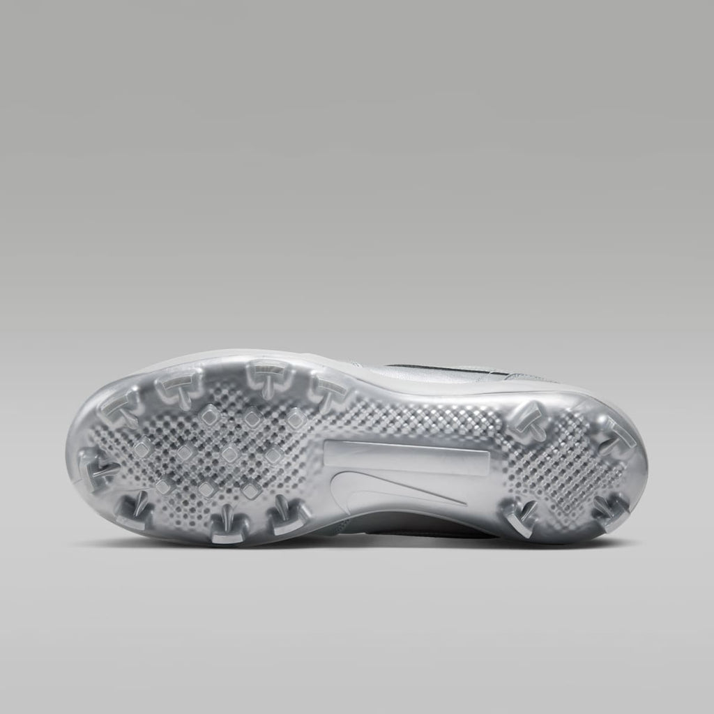 Jordan 1 Retro MCS Low Men's Baseball Cleats - Metallic Silver/Black - Image 2