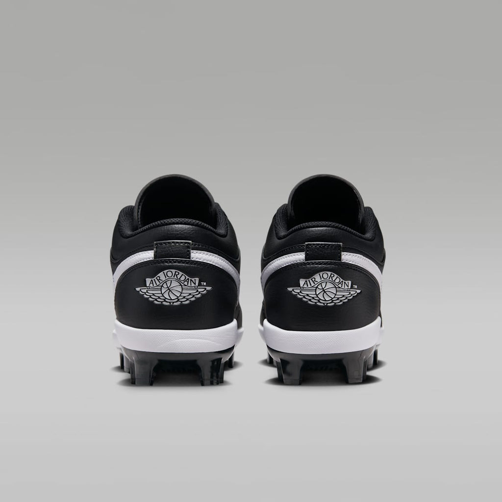 Jordan 1 Retro MCS Low Men's Baseball Cleats - Black/White - Image 6