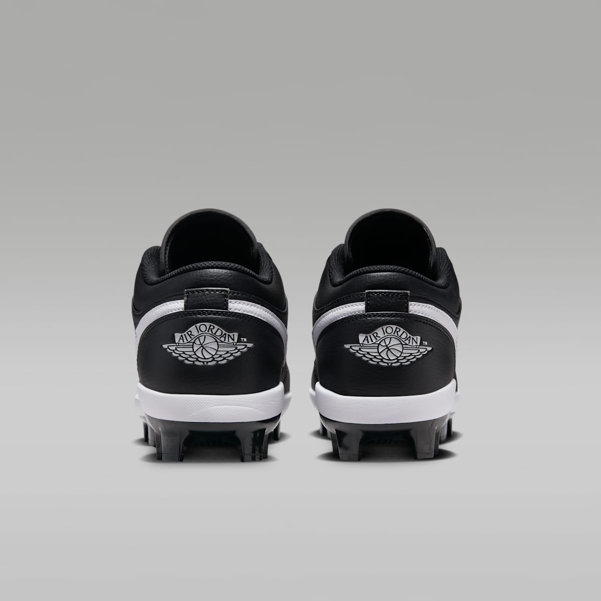 Jordan 1 Retro MCS Low Men's Baseball Cleats - Black/White - Image 6