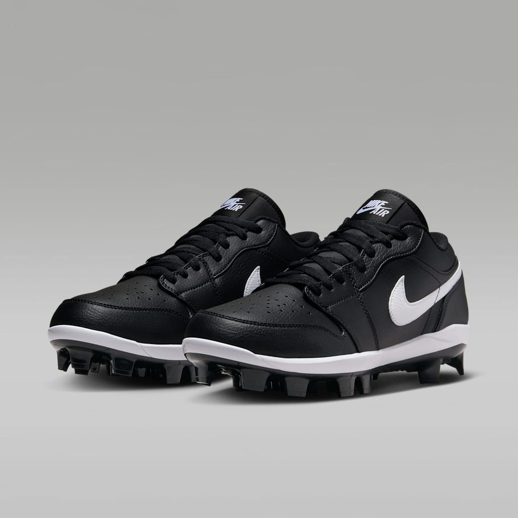 Jordan 1 Retro MCS Low Men's Baseball Cleats - Black/White - Image 5