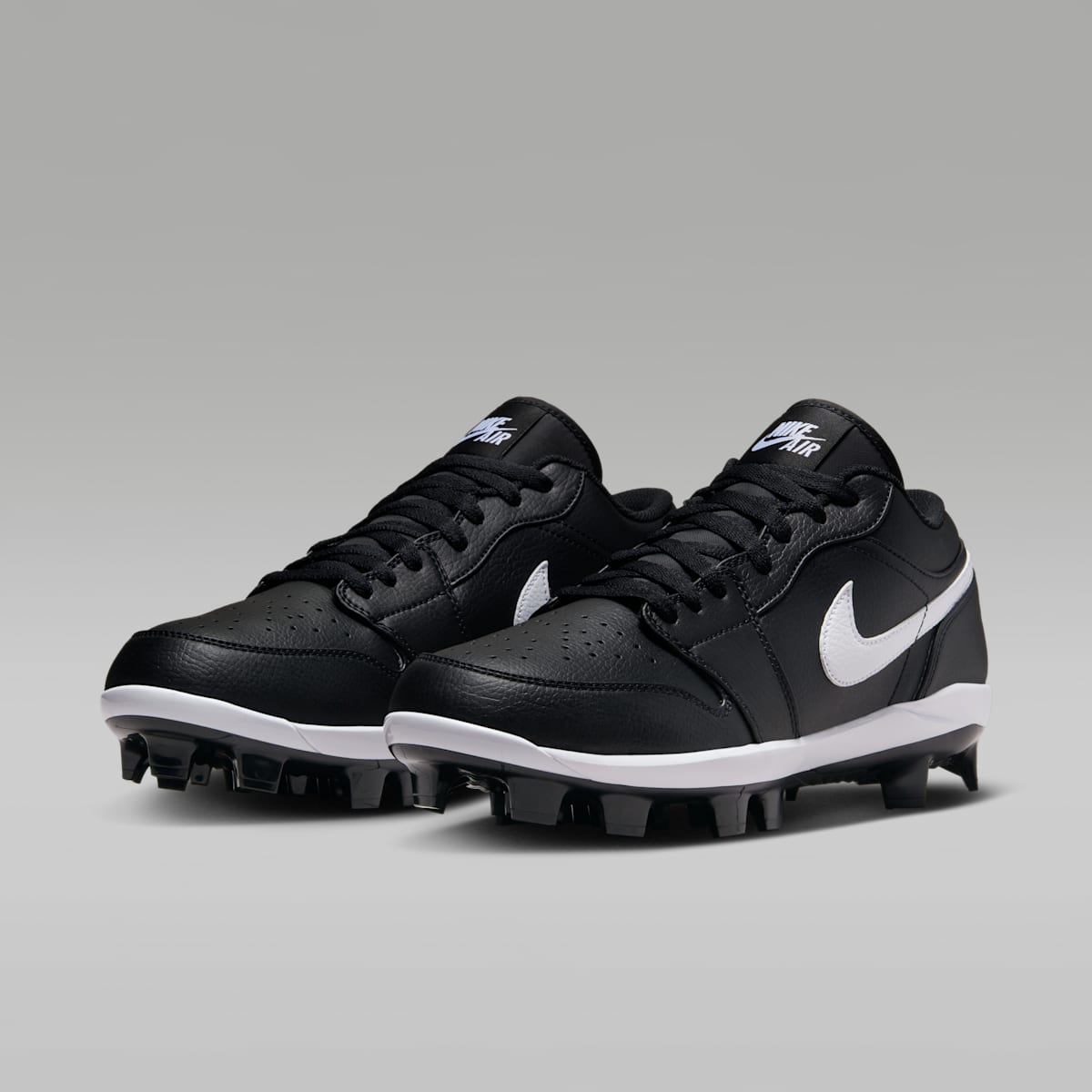 Jordan 1 Retro MCS Low Men's Baseball Cleats - Black/White - Image 5
