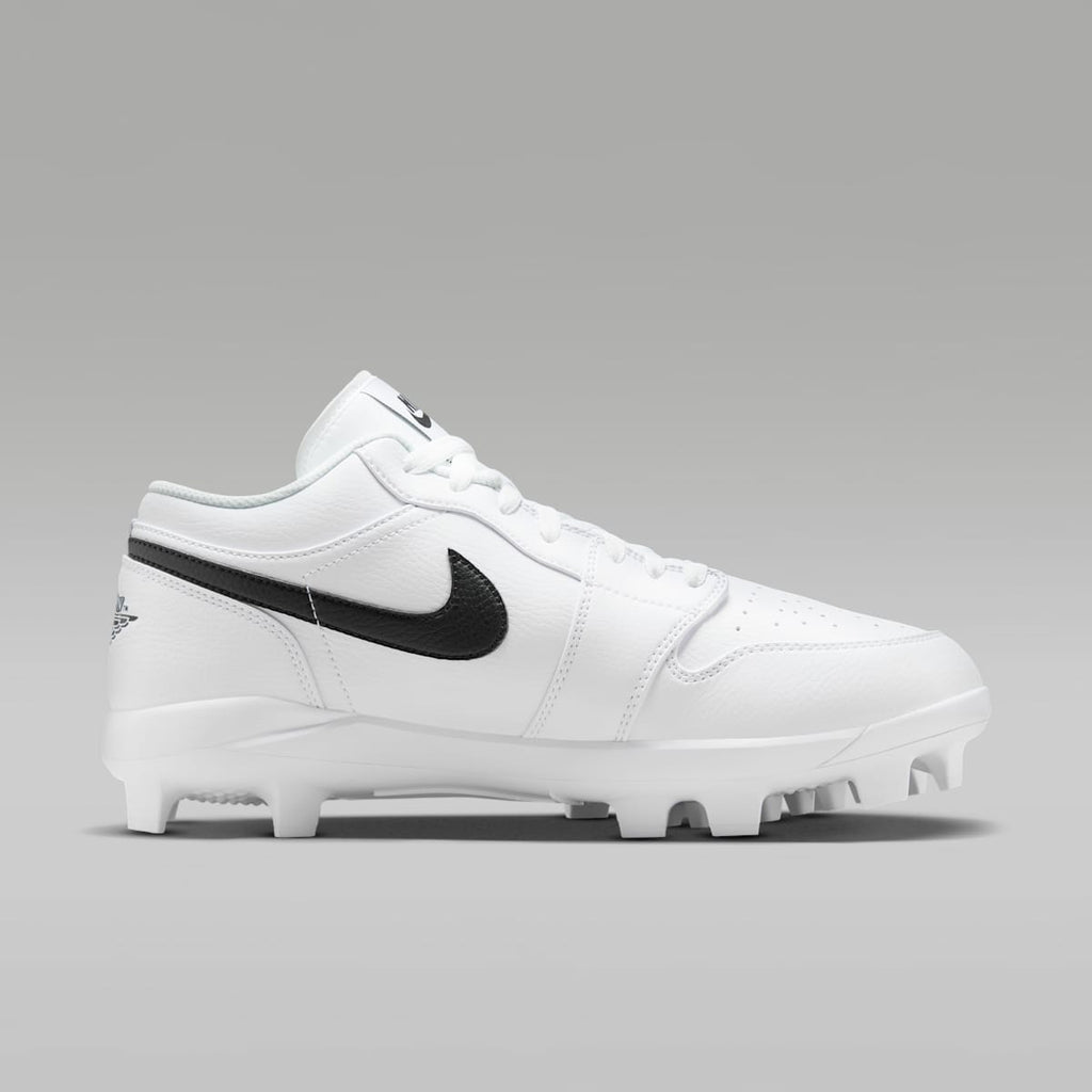 Jordan 1 Retro MCS Low Men's Baseball Cleats - White/Black - Image 3