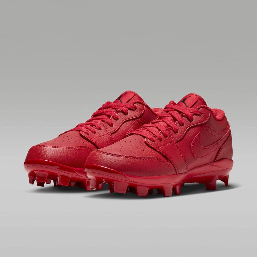 Jordan 1 Retro MCS Low Men's Baseball Cleats - University Red/Black - Image 5