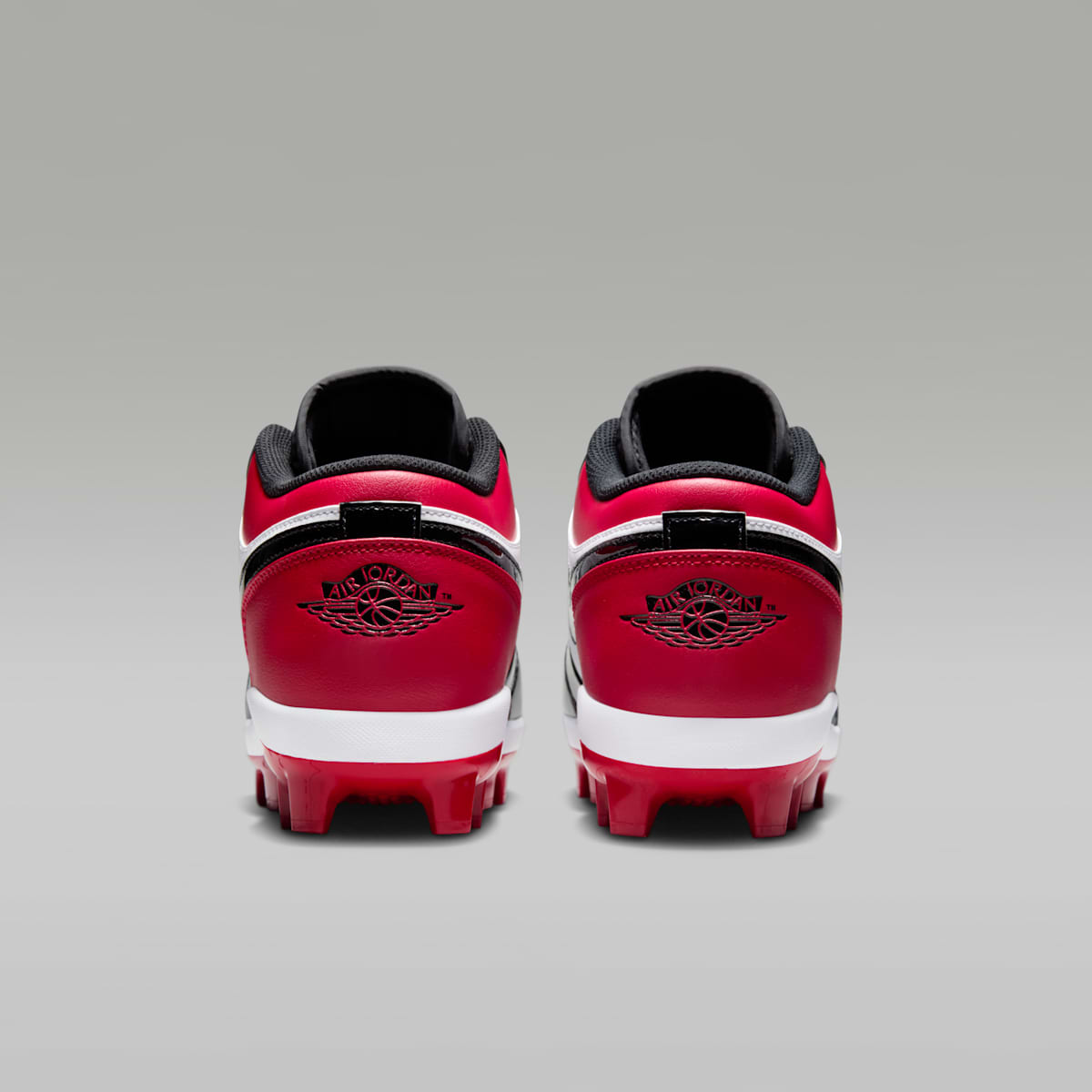 Jordan 1 Retro MCS Low Men's Baseball Cleats - Gym Red/White/Black - Image 6