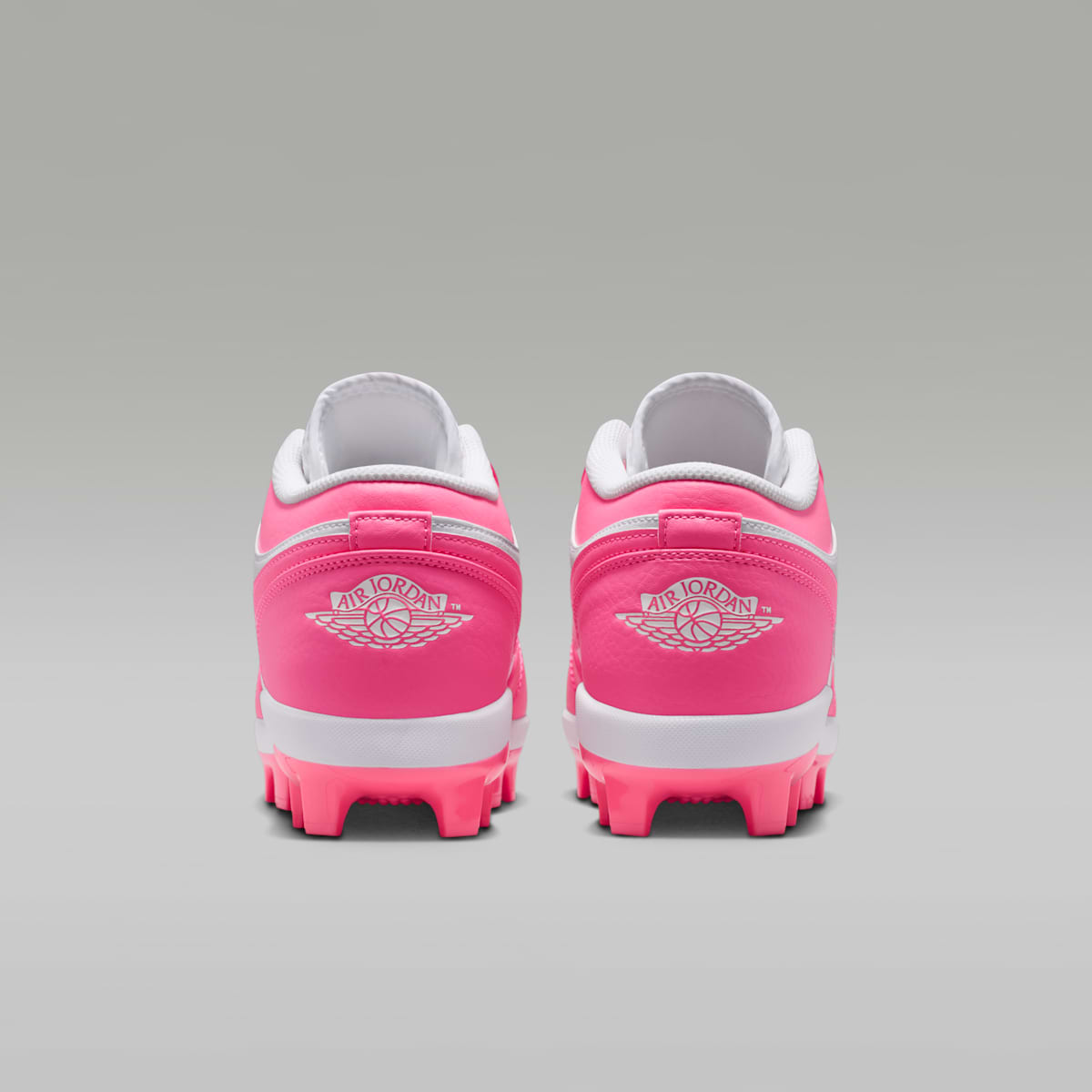 Jordan 1 Retro MCS Low Men's Baseball Cleats - White/Sunset Pulse/Digital Pink - Image 6