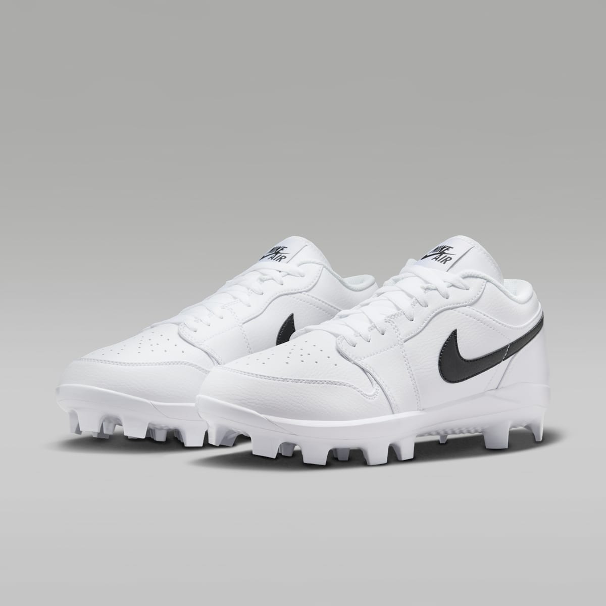 Jordan 1 Retro MCS Low Men's Baseball Cleats - White/Black - Image 5