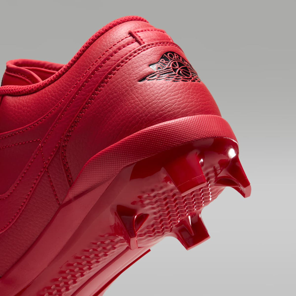 Jordan 1 Retro MCS Low Men's Baseball Cleats - University Red/Black - Image 9