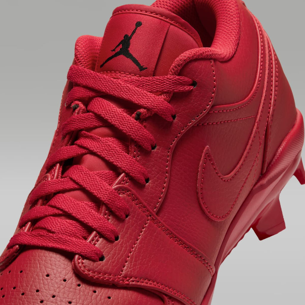 Jordan 1 Retro MCS Low Men's Baseball Cleats - University Red/Black - Image 8