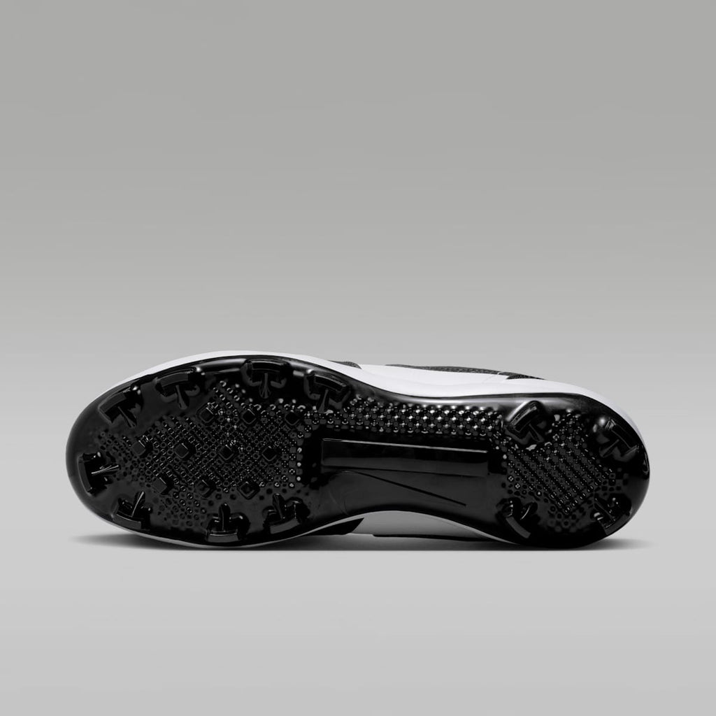 Jordan 1 Retro MCS Low Men's Baseball Cleats - White/Black/Black - Image 2