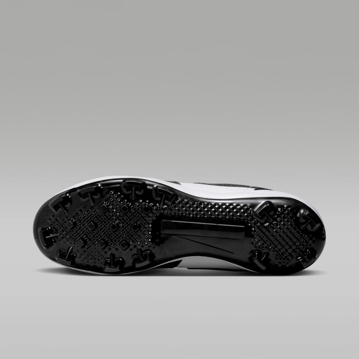 Jordan 1 Retro MCS Low Men's Baseball Cleats - White/Black/Black - Image 2