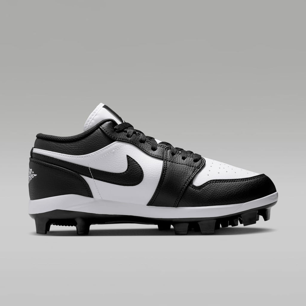 Jordan 1 Retro MCS Low Men's Baseball Cleats - White/Black/Black - Image 3