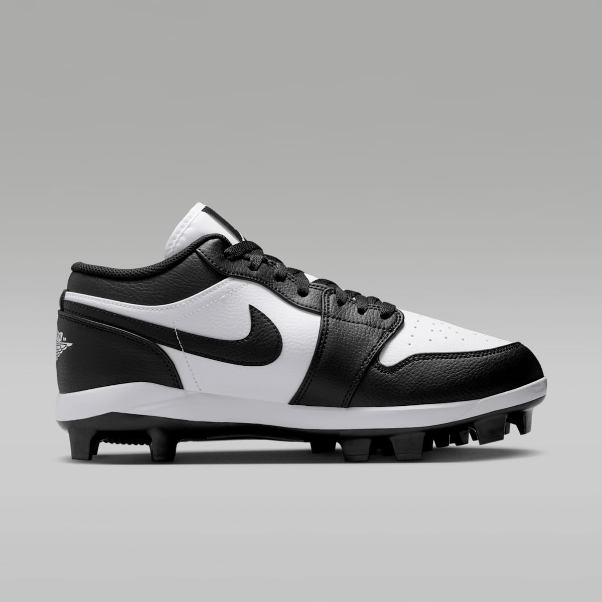 Jordan 1 Retro MCS Low Men's Baseball Cleats - White/Black/Black - Image 3