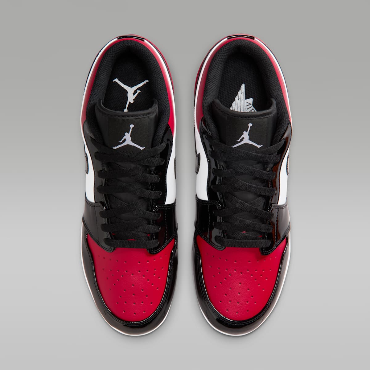 Jordan 1 Retro MCS Low Men's Baseball Cleats - Gym Red/White/Black - Image 4