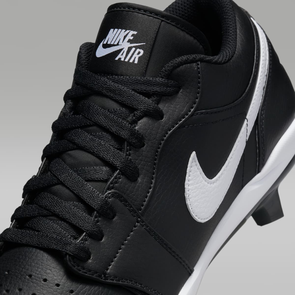 Jordan 1 Retro MCS Low Men's Baseball Cleats - Black/White - Image 8