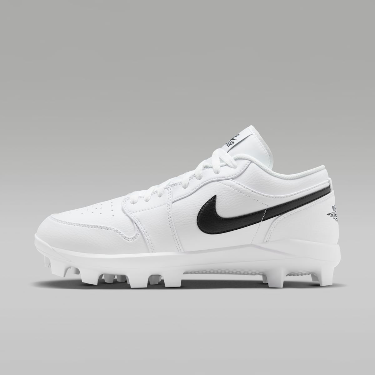 Jordan 1 Retro MCS Low Men's Baseball Cleats - White/Black - Image 1