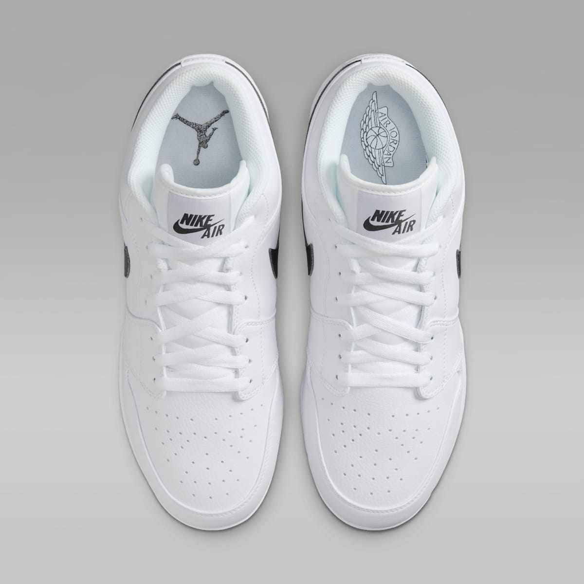 Jordan 1 Retro MCS Low Men's Baseball Cleats - White/Black - Image 4