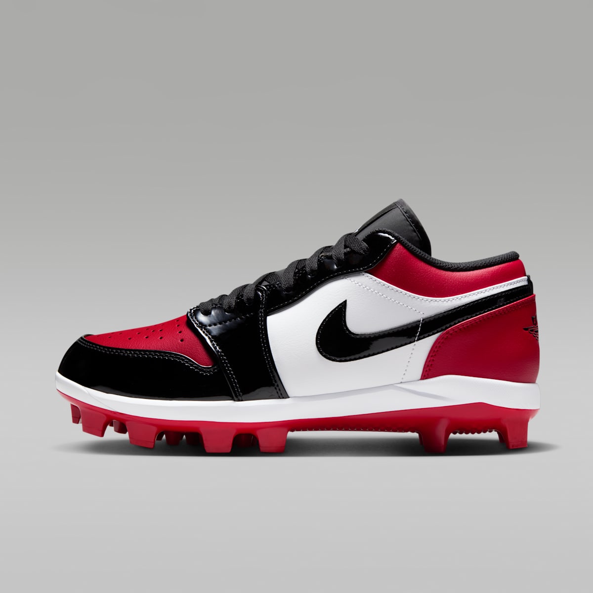 Jordan 1 Retro MCS Low Men's Baseball Cleats - Gym Red/White/Black - Image 1