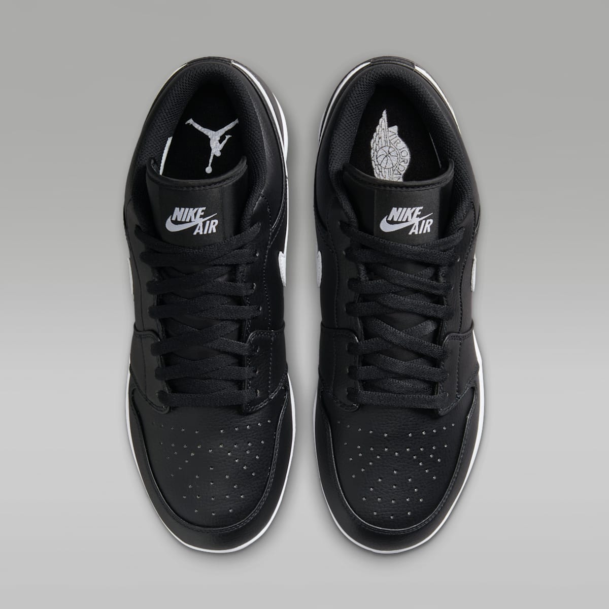 Jordan 1 Retro MCS Low Men's Baseball Cleats - Black/White - Image 4