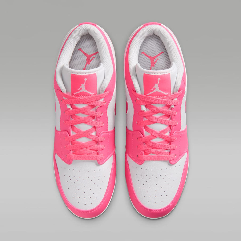 Jordan 1 Retro MCS Low Men's Baseball Cleats - White/Sunset Pulse/Digital Pink - Image 4