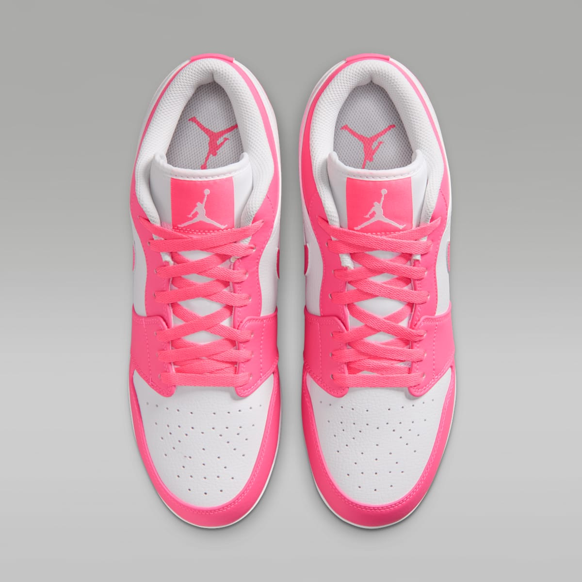 Jordan 1 Retro MCS Low Men's Baseball Cleats - White/Sunset Pulse/Digital Pink - Image 4