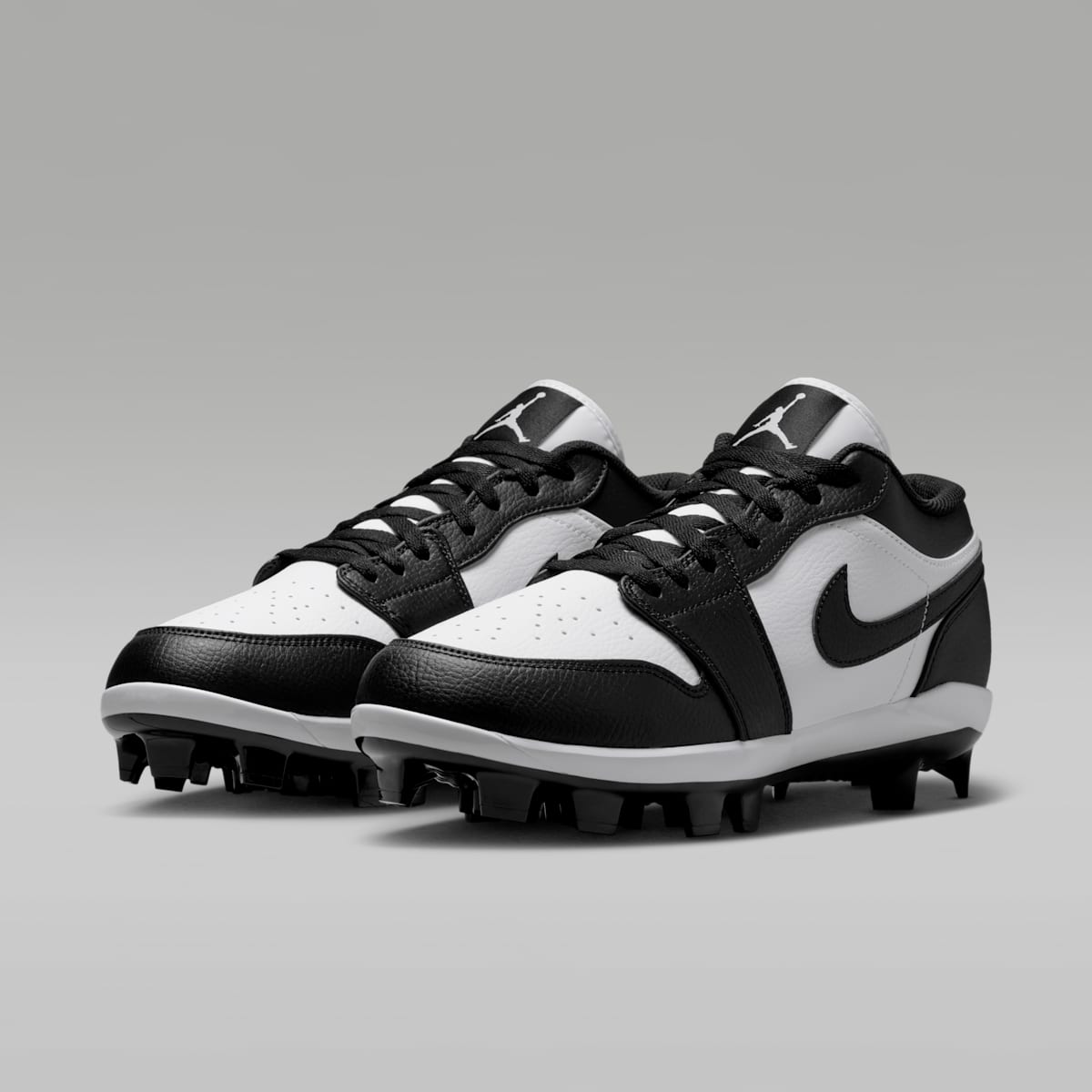 Jordan 1 Retro MCS Low Men's Baseball Cleats - White/Black/Black - Image 5
